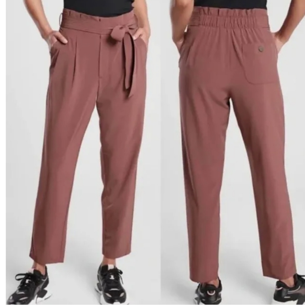 Athleta Brooklyn Skyline Pant, Rust Red, Size 6